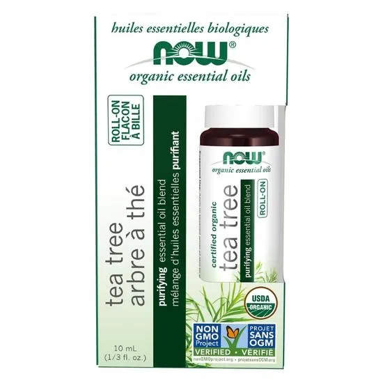 NOW Foods Essential Oil Roll-On Tea Tree