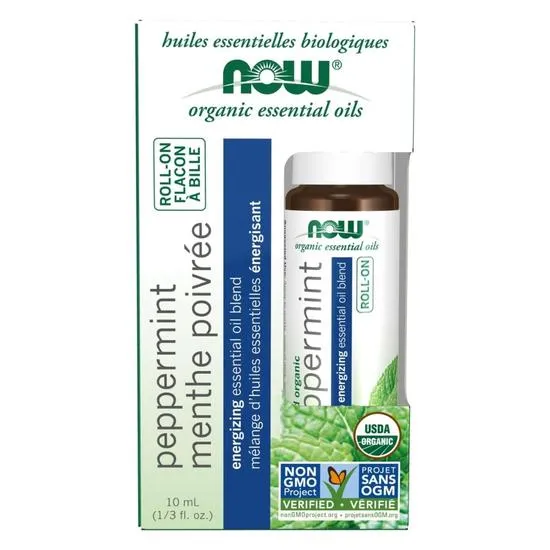 NOW Foods Essential Oil Roll-On Peppermint