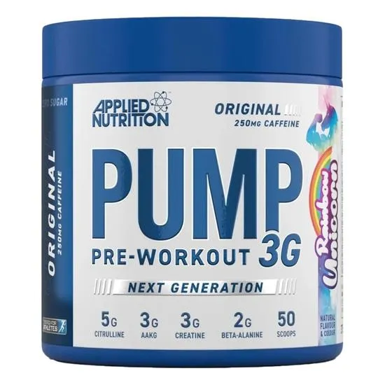 Applied Nutrition Pump 3g Pre-Workout Rainbow Unicorn 375g