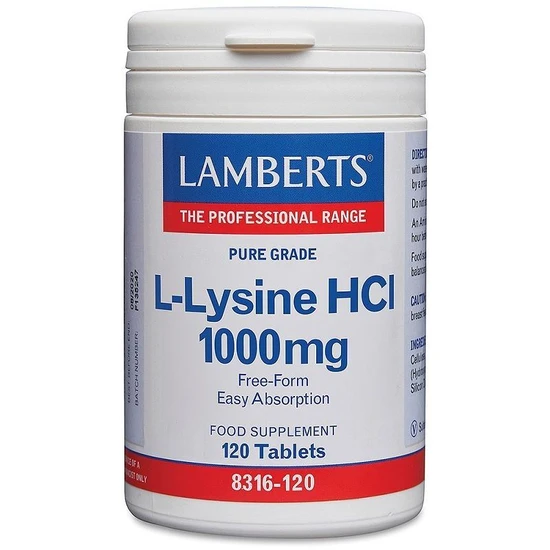 Lamberts L-Lysine 1000mg Tablets