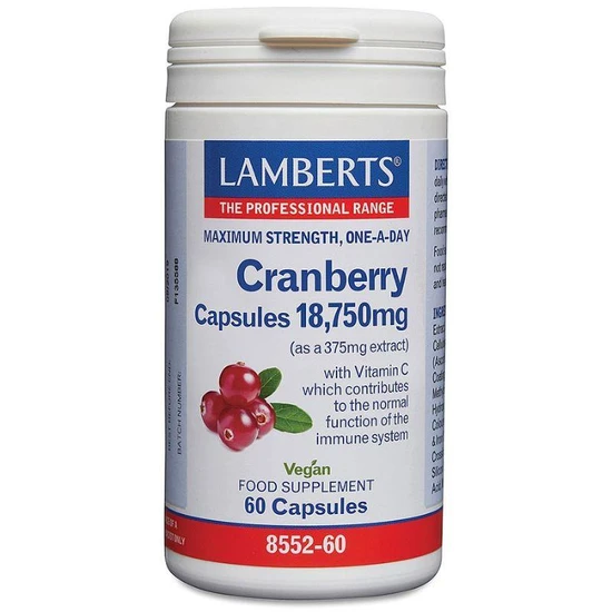 Lamberts Cranberry 18, 750mg Capsules
