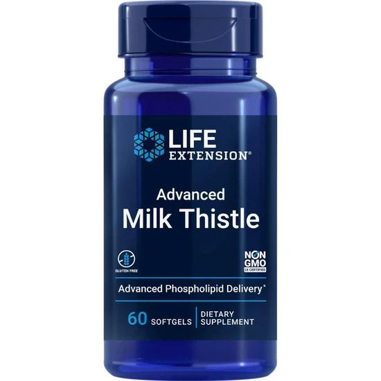 Life Extension Advanced Milk Thistle Supplement For Liver Function Support, Kidney Health & Detox With Silymarin, Silibinins, Isosilybin A, B