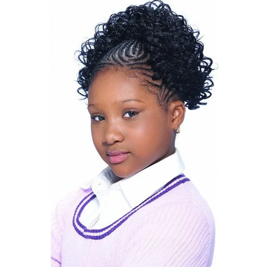 Model Model Glance Drawstring Kids Ponytail Synthetic New Deep