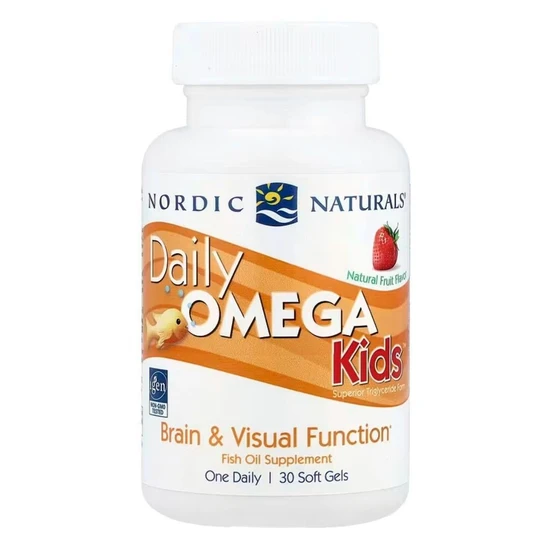 Nordic Naturals Daily Omega Kids Natural Fruit Flavour Softgels