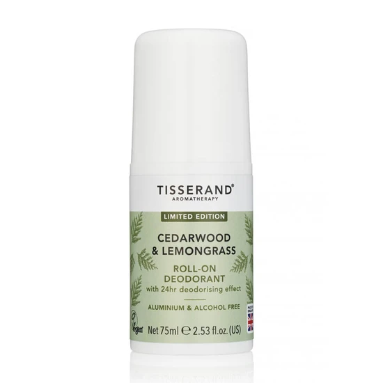 Tisserand Aromatherapy Aromatherapy Cedarwood & Lemongrass Roll-On Deodorant