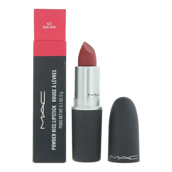 Mac Powder Kiss Lipstick Ruby New