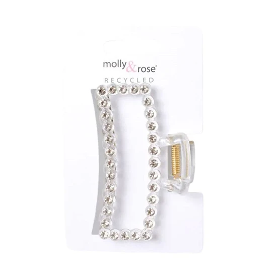 Molly And Rose Recycled Clear Clamp With Crystals
