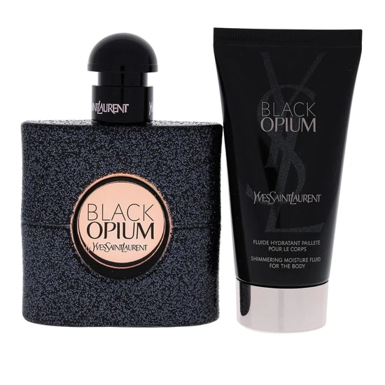 Yves Saint Laurent Black Opium Gift Set 50ml Eau De Parfum + 50ml Body Lotion