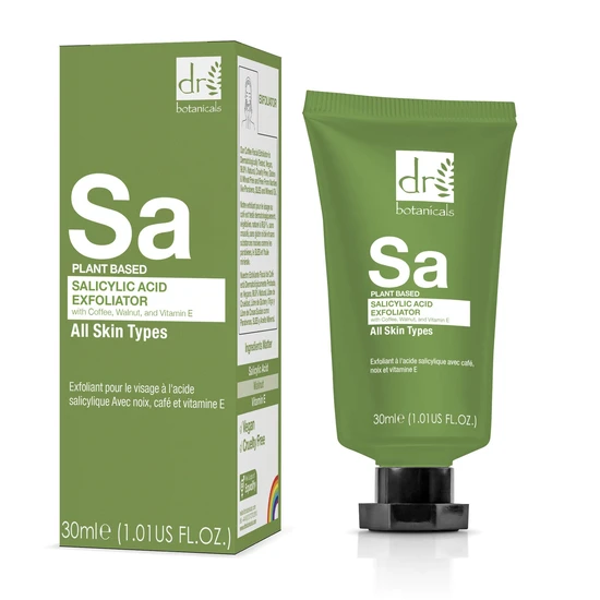 Dr Botanicals Salicylic Acid Exfoliator With Coffee, Walnut & Vitamin E
