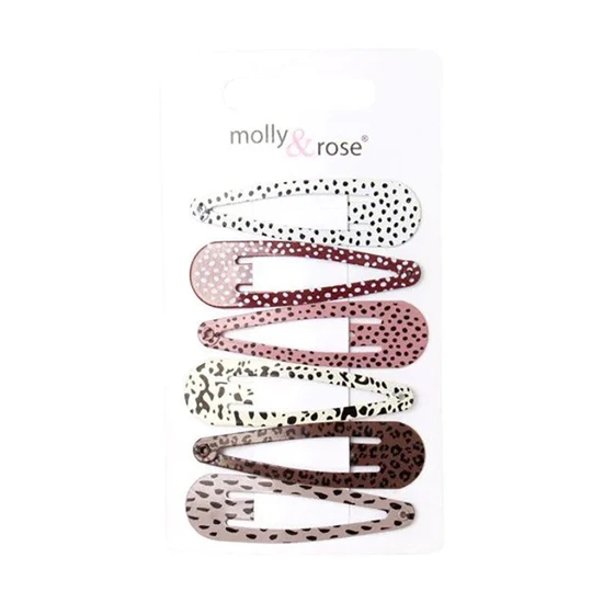 Molly And Rose Card Of 6 Coloured Animal Print Sleepies