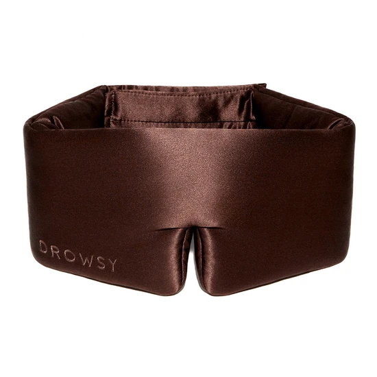 Drowsy Silk Sleep Mask Cocoa Glow