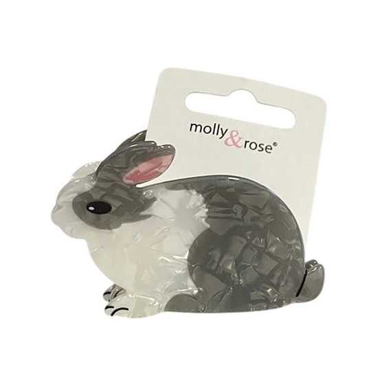 Molly And Rose Pearlescent Rabbit Shaped Hair Clamp