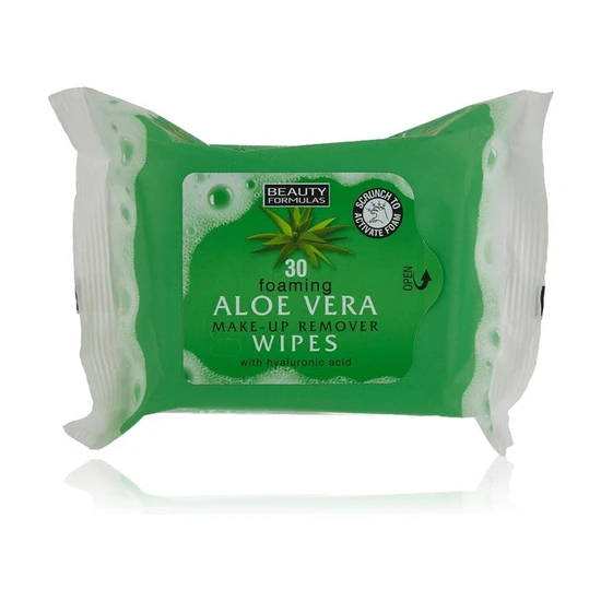 Beauty Formulas Aloe Vera Makeup Remover Wipes With Hyaluronic Acid