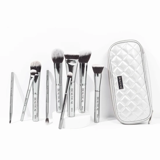 BEAUTICAL METAL GLAM Makeup Brush Set