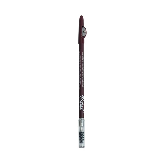 Vital Makeup Vital Eyebrow Pencil With Sharpener & Brush Brown