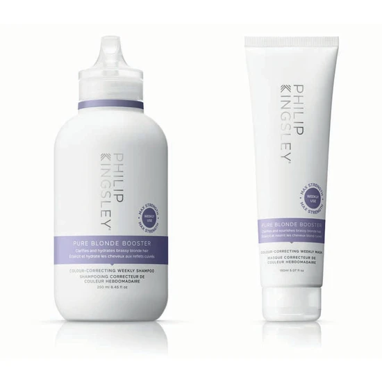 Philip Kingsley Pure Blonde Booster Shampoo & Pure Blonde Booster Mask Duo