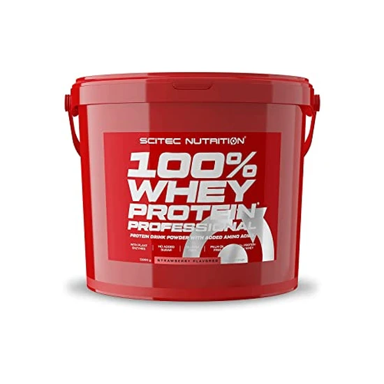 Scitec Nutrition 100% Whey Protein Professional Enhanced Formula Gluten Free, Strawberry Flavour