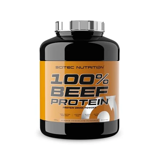 Scitec Nutrition 100% Beef Protein, Flavoured Protein Drink Powder, Almond Chocolate