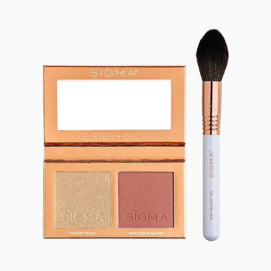 Sigma Beauty Winter Romance Wonderland Holiday Collection Glisten & Glow Cheek Duo