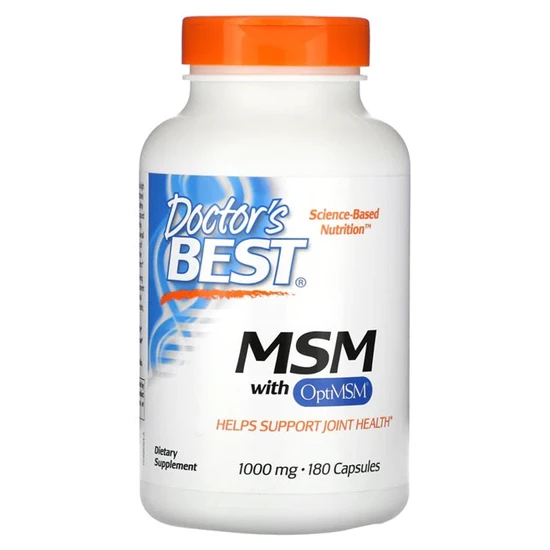 Doctor's Best MSM With OptiMSM 1000mg Capsules
