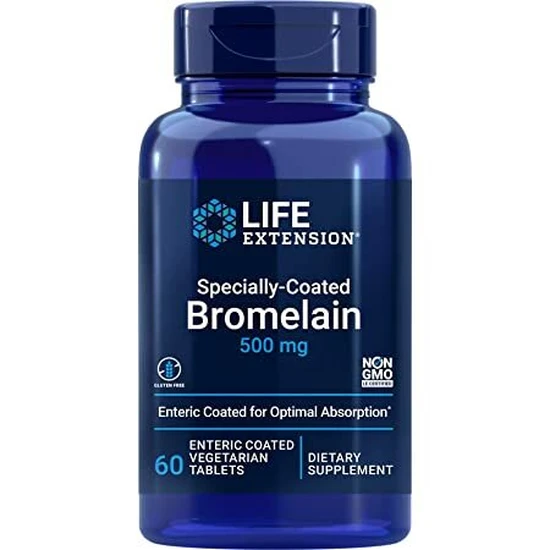Life Extension Specially-Coated Bromelain 500mg Tablets