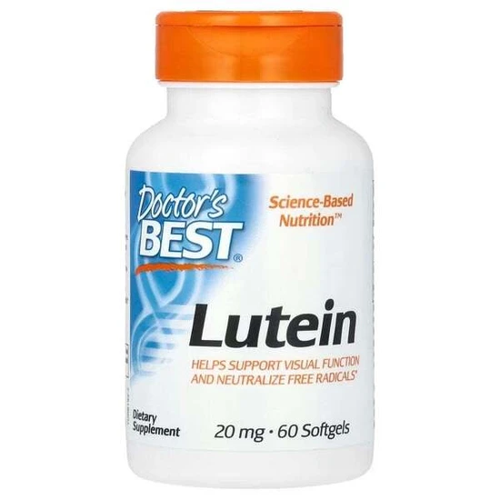 Doctor's Best Lutein With FloraGLO 20mg Softgels