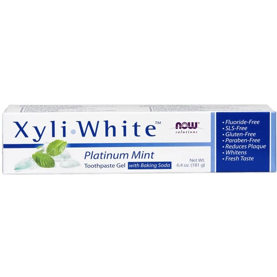NOW Foods XyliWhite Platinum Mint Toothpaste Gel w/Baking Soda