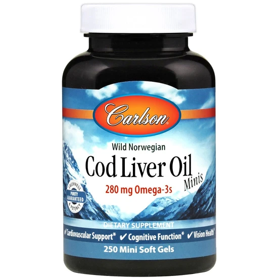 Carlson Labs Cod Liver Oil 280mg Mini Softgels