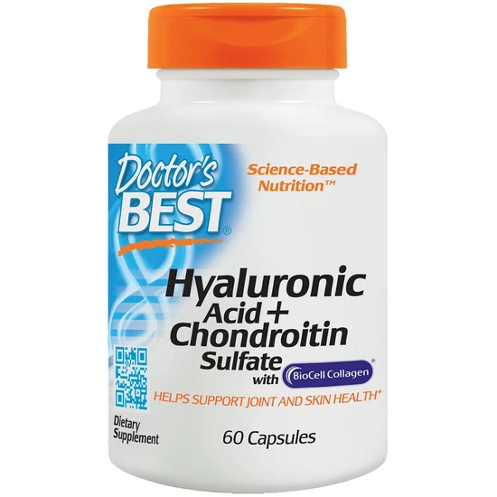 Doctor's Best Hyaluronic Acid + Chondroitin Sulphate With BioCell Collagen