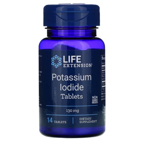 Life Extension Potassium Iodide 130mg Tablets