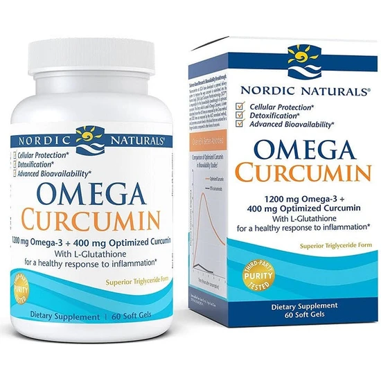 Nordic Naturals Omega Curcumin 1200mg Softgels