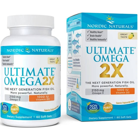 Nordic Naturals Ultimate Omega 2x With Vitamin D3 2150mg Lemon