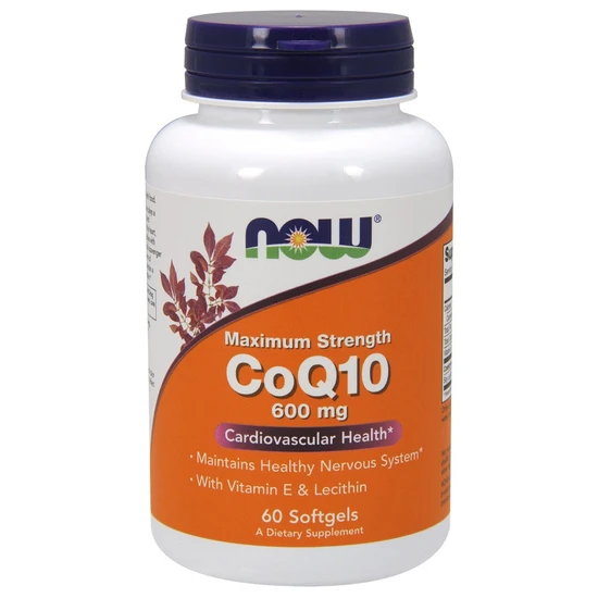 Now Foods Coq10 With Lecithin & Vitamin E 600Mg - 60 Softgels