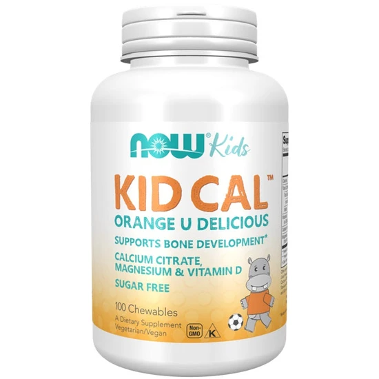 NOW Foods Kid Cal Tart Orange Chewables