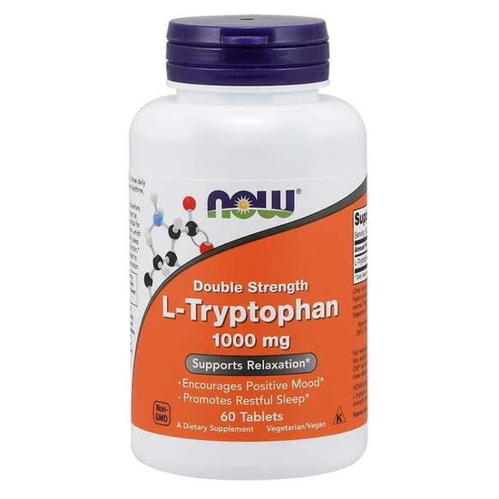 NOW Foods L-Tryptophan 1000mg Double Strength