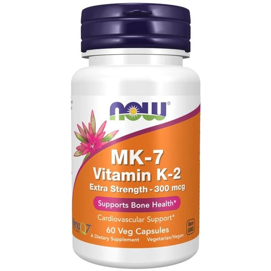 NOW Foods MK-7 Vitamin K-2 300mcg Extra Strength Capsules