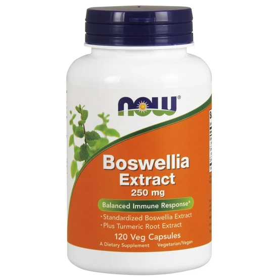 NOW Foods Boswellia Extract Plus Turmeric Root Extract 250mg Capsules