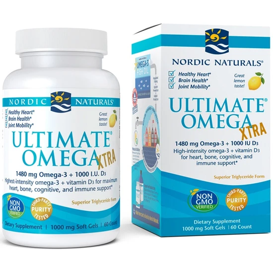 Nordic Naturals Ultimate Omega Xtra 1480mg Lemon