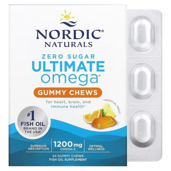 Nordic Naturals Ultimate Omega Tropical Fruit Gummies