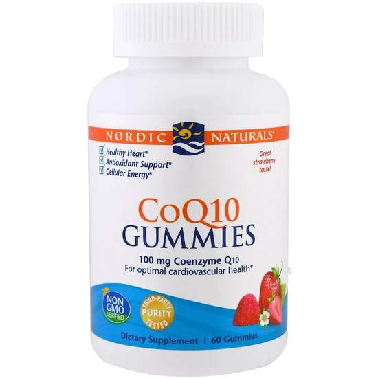 Nordic Naturals CoQ10 100mg Strawberry Gummies
