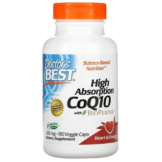 Doctor's Best High Absorption Coq10 With Bioperine 200Mg Vcaps 180