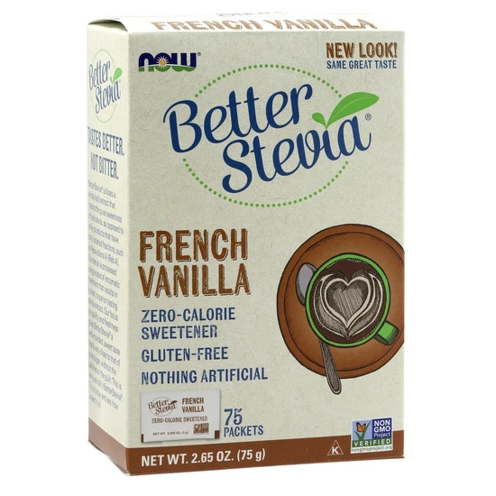 NOW Foods Better Stevia Packets French Vanilla
