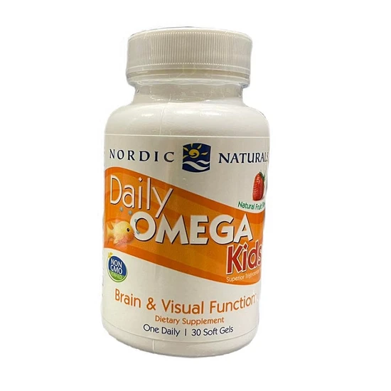 Nordic Naturals Daily Omega Kids Natural Fruit Flavour Softgels