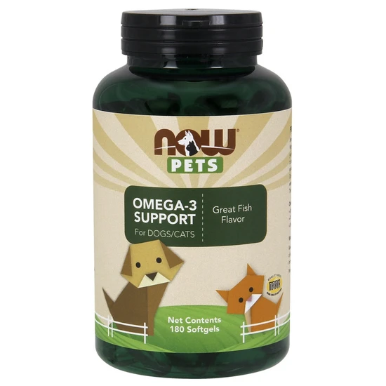 NOW Foods Pets Omega-3 Support Softgels