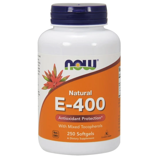 NOW Foods Vitamin E-400 Natural Mixed Tocopherols Softgels