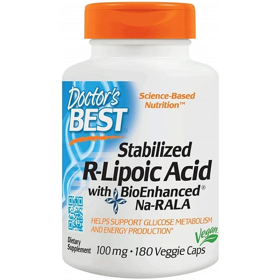 Doctor's Best Stabilised R-Lipoic Acid With BioEnhanced Na-RALA
