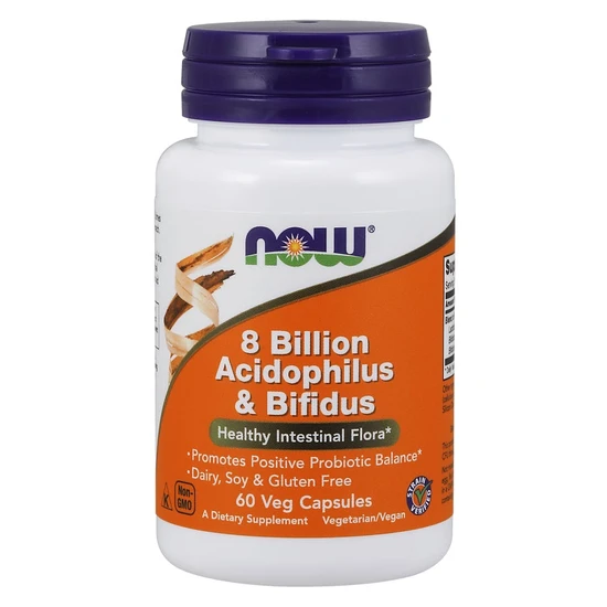 NOW Foods 8 Billion Acidophilus & Bifidus Capsules