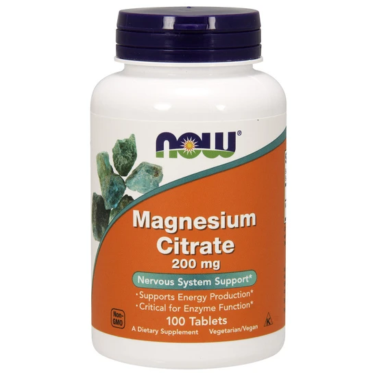 NOW Foods Magnesium Citrate 200mg Tablets