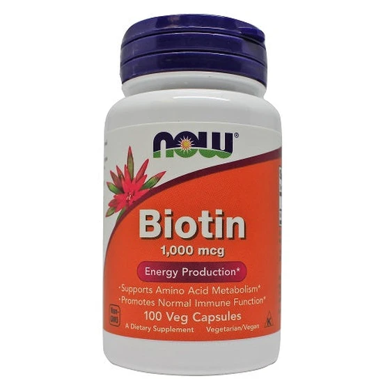 NOW Foods Biotin 1000mcg Capsules