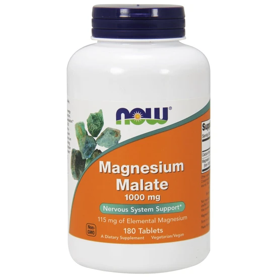 NOW Foods Magnesium Malate 1000mg Tablets